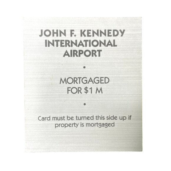 Monopoly Electronic Banking JFK Property u Title Deed Card Replacement 2006 - Picture 2 of 2